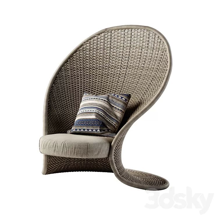 Rattan chair 3D Model