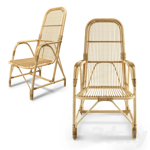 Rattan chair 3D Model