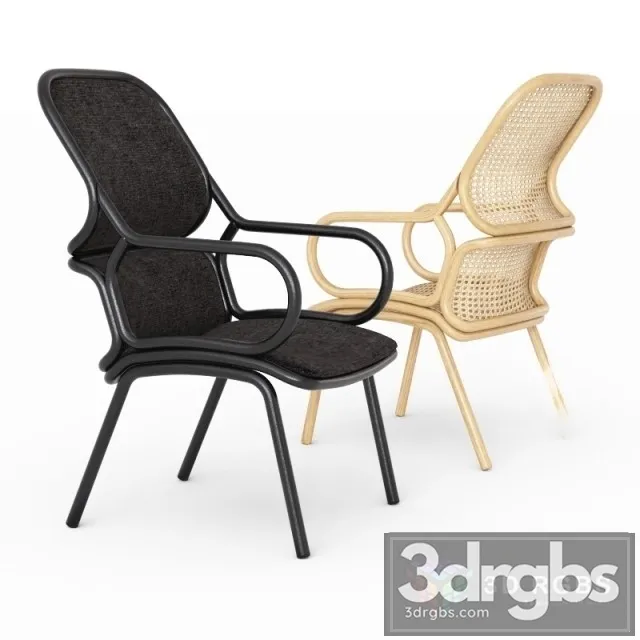 Rattan Jaime Hayon Armchair 3D Model Download