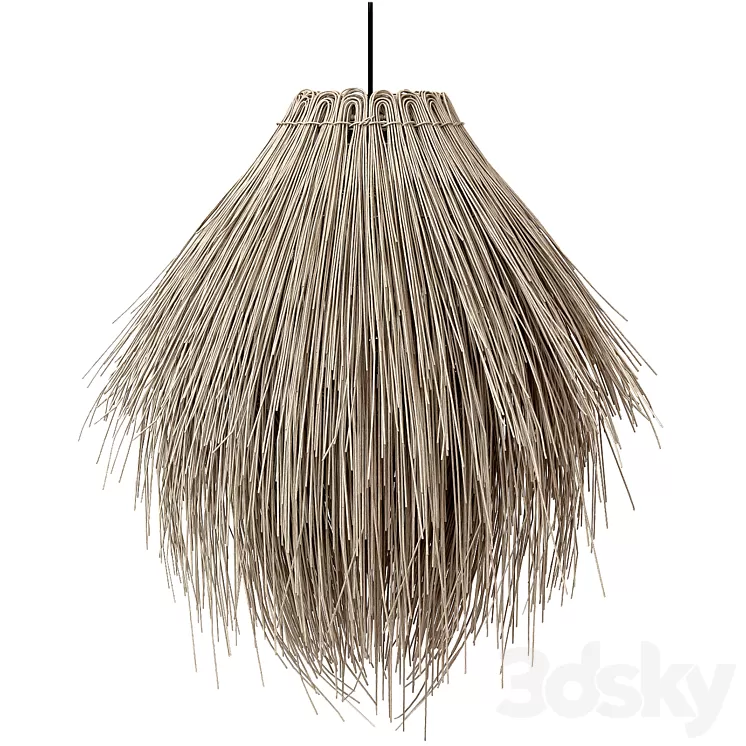 Rattan Lamp Kathu Manyoya ILUZZIA wild 3D Model Free Download
