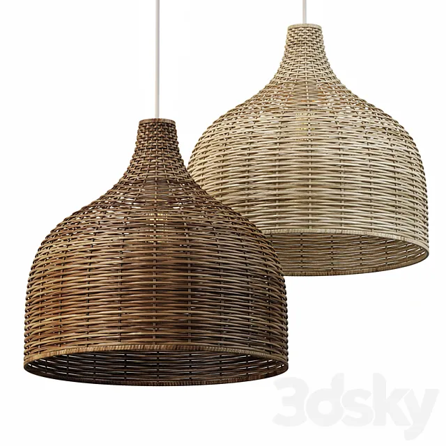 Rattan Pendant 02 3D Model