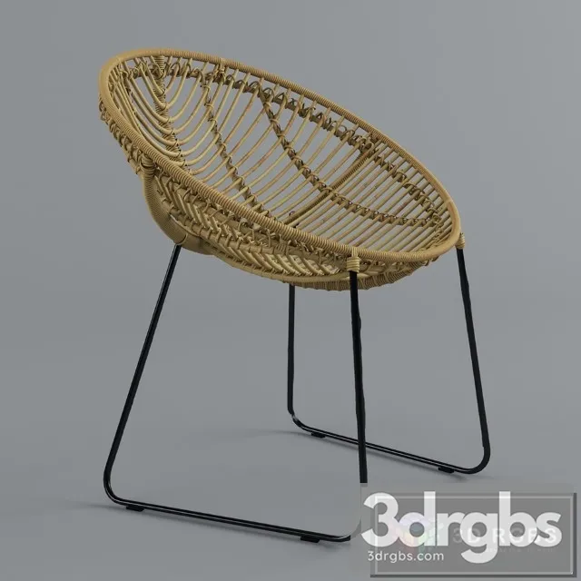 Rattan Round Chair 3D Model Download Rattan Round Chair 3D Model Download