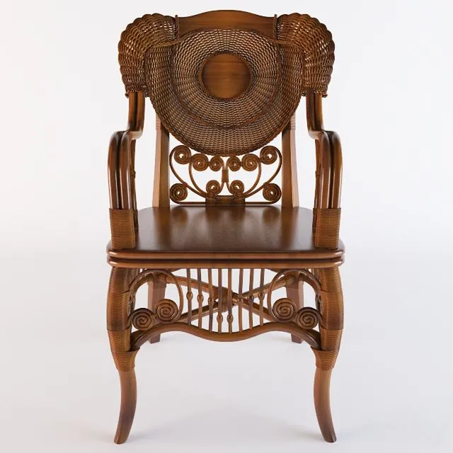 Rattan shair 3D Model Rattan shair 3D Model