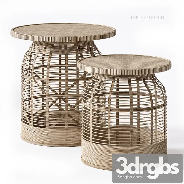 Rattan side table madam stoltz Rattan side table madam stoltz