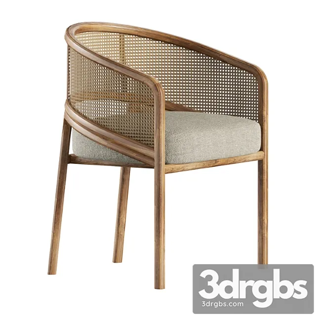 Rattan Spencer Dining Chair 1 3D Model Download Rattan Spencer Dining Chair 1 3D Model Download