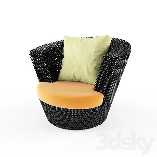 Rattan wicker chair 3D Model Rattan wicker chair 3D Model