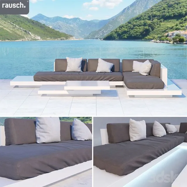 Rausch Platform a sofa and a table 3D Model Rausch Platform a sofa and a table 3D Model