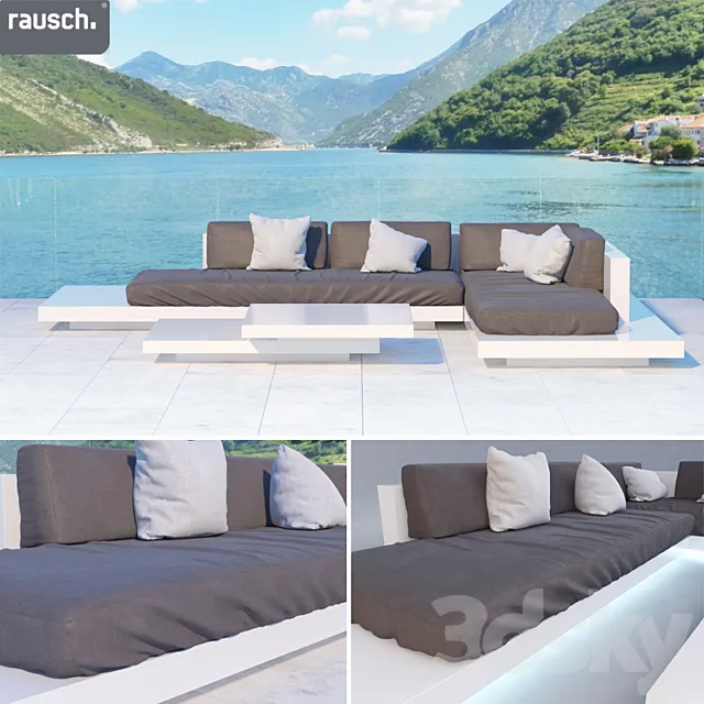 Rausch Platform. a sofa and a table 3DModel Rausch Platform. a sofa and a table 3DModel
