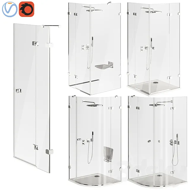 Ravak Brilliant Shower Cabin 3DModel Ravak Brilliant Shower Cabin 3DModel