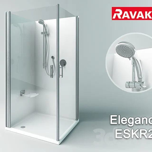Ravak Elegance ESKR2 3D Model Ravak Elegance ESKR2 3D Model