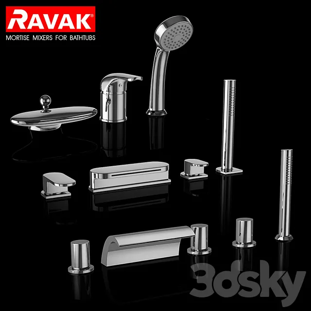 Ravak set 08 Ravak set 08 3DModel