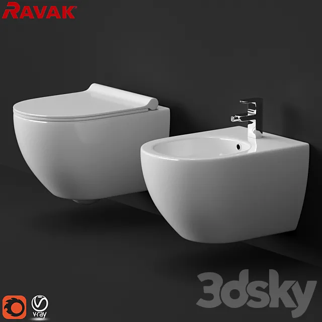 Ravak Uni Chrome RimOff 3DModel