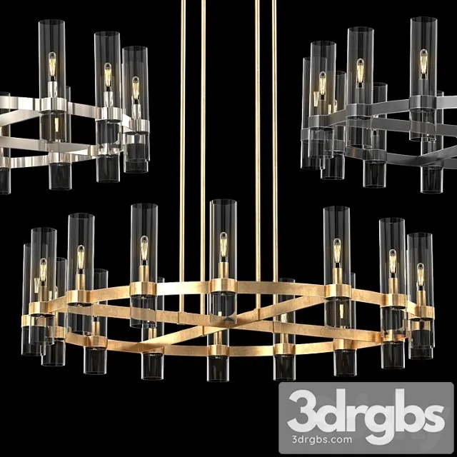 Ravelle Round Chandelier 48 2 3D Model Download