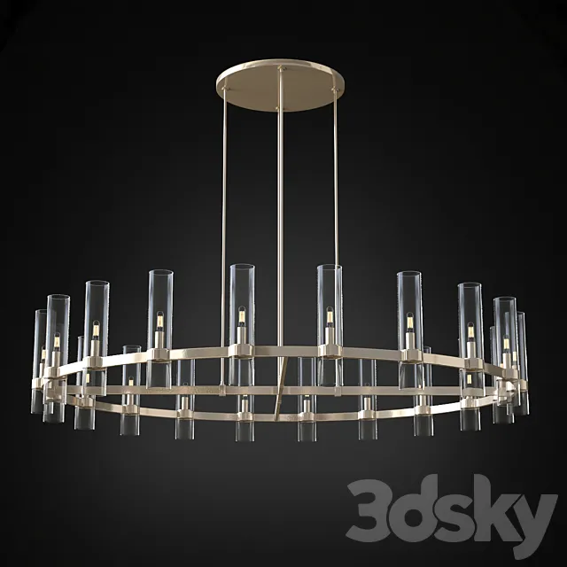 Ravelle Round Chandelier 60 ” 3D Model