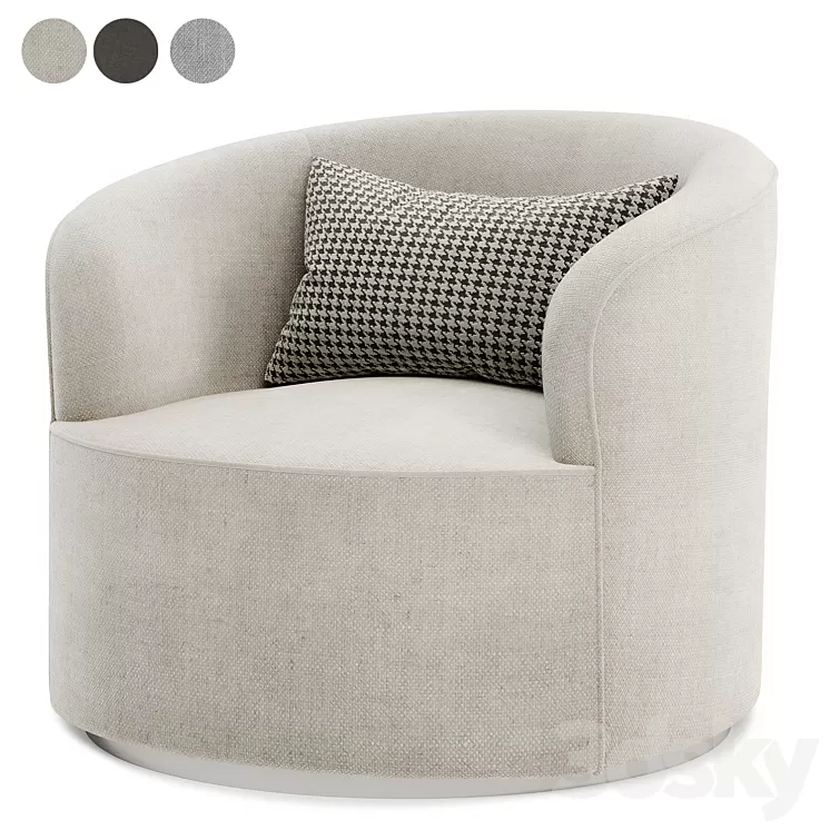 raven arm chair 3D Model Free Download