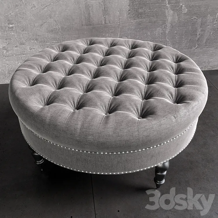 Ravi Tufted Ottoman 3D Model Free Download Ravi Tufted Ottoman 3D Model Free Download