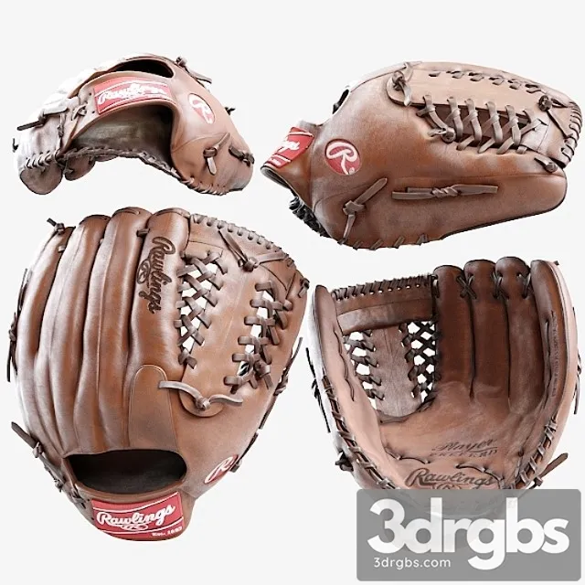 Rawlings gloves 3D Model Download