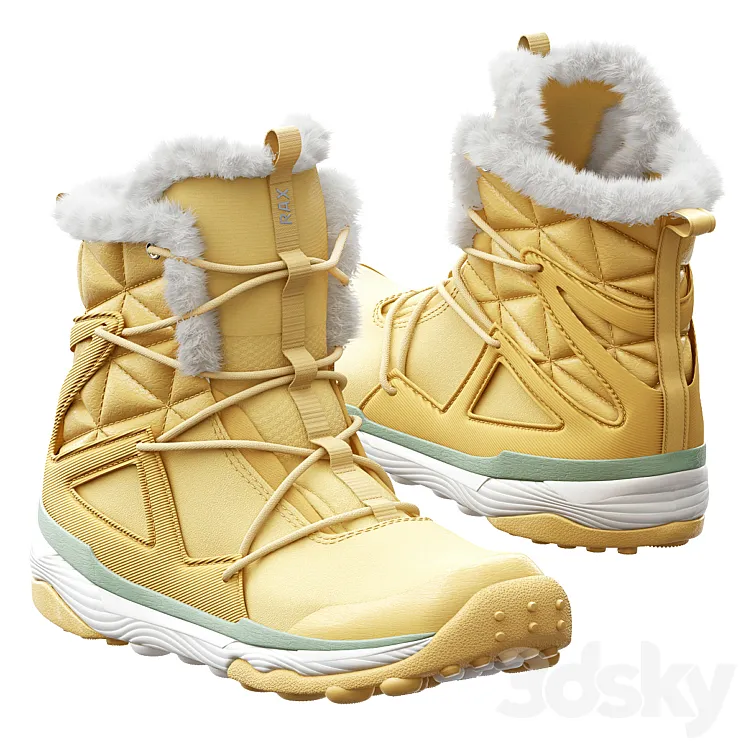 Rax Winter Sneakers 3D Model Free Download