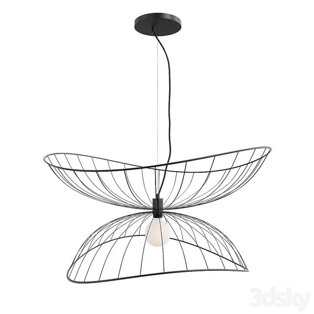 Ray Pendant 70 Black 3D Model Ray Pendant 70 Black 3D Model