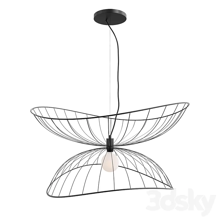 Ray Pendant 70 Black 3D Model Free Download