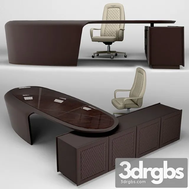 Rayleigh conference chair and president desk 2 3D Model Download
