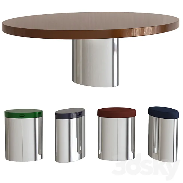 RAYMOND Minotti coffee tables 3DModel