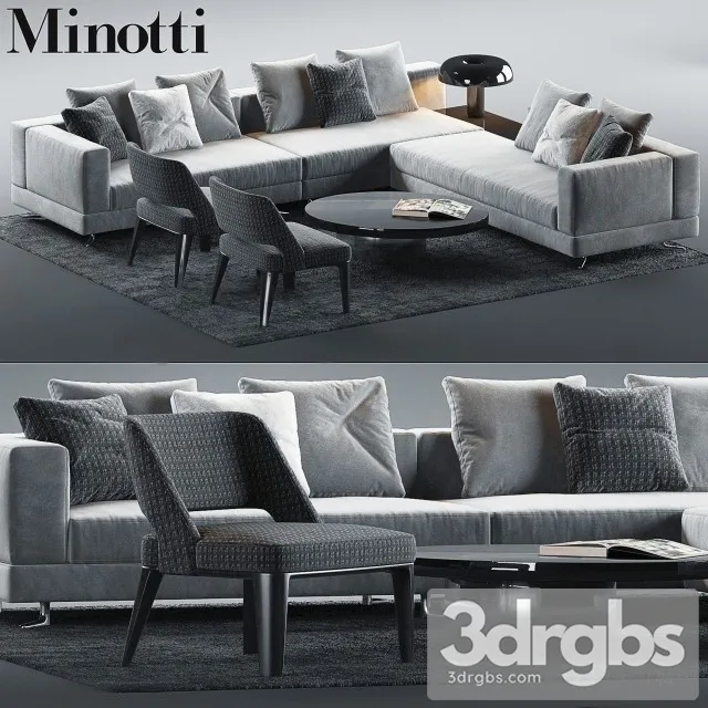 Raymond Minotti Sofa 3D Model Download