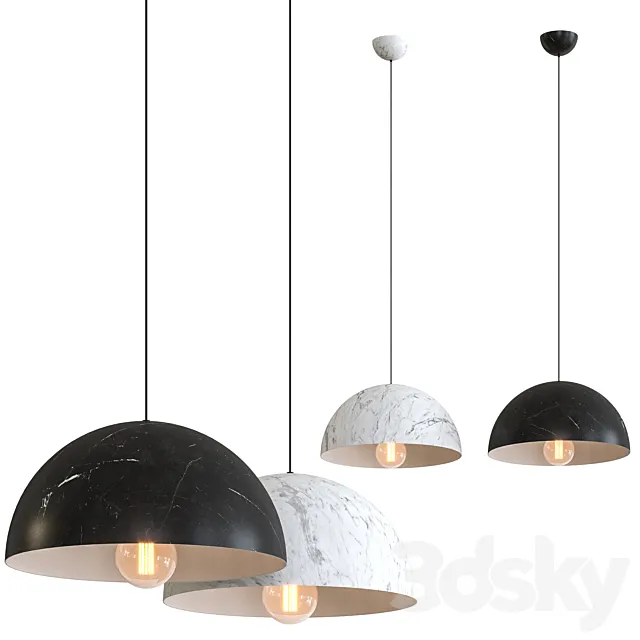 Rayn Pendant Lamp by NV Gallery 3D Model