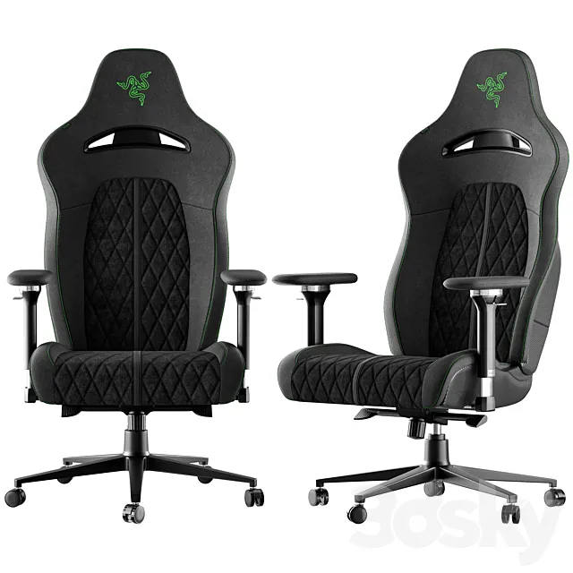 Razer Enki Pro Black_Green 3D Model Razer Enki Pro Black_Green 3D Model