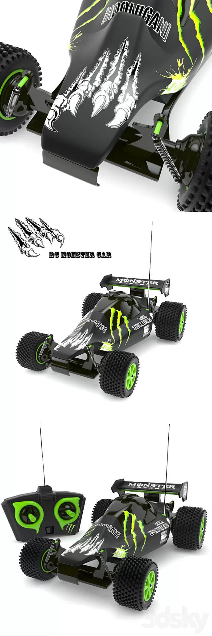 rc monster car 3D Model