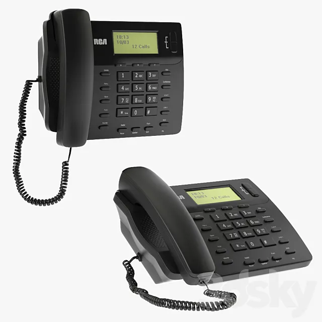 RCA 25201RE1 Telephone 3D Model