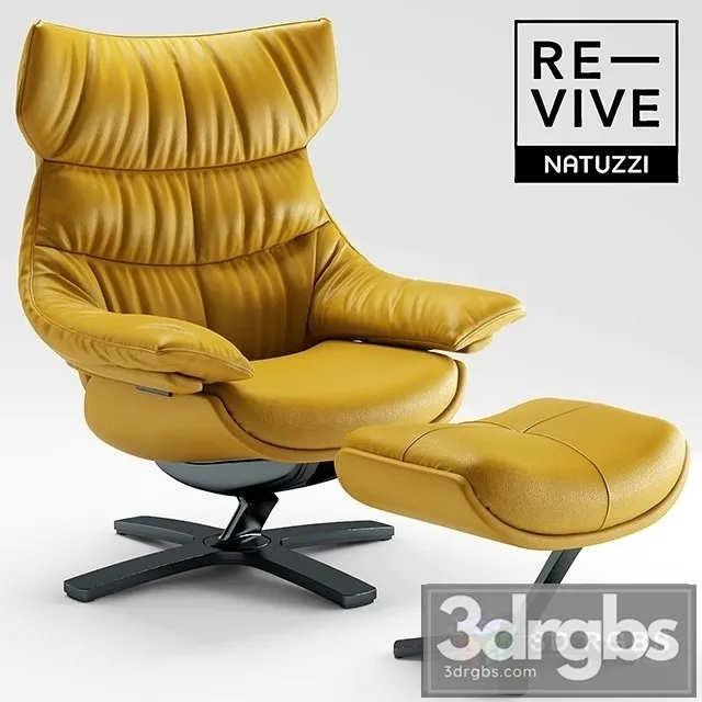 Re Vive Natuzzi Armchairr 3D Model Download
