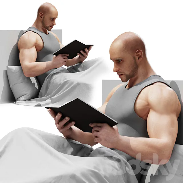 Reading man 3DModel
