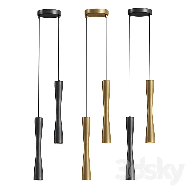 Ready made combination of ORVIN DUO luminaires 3D Model