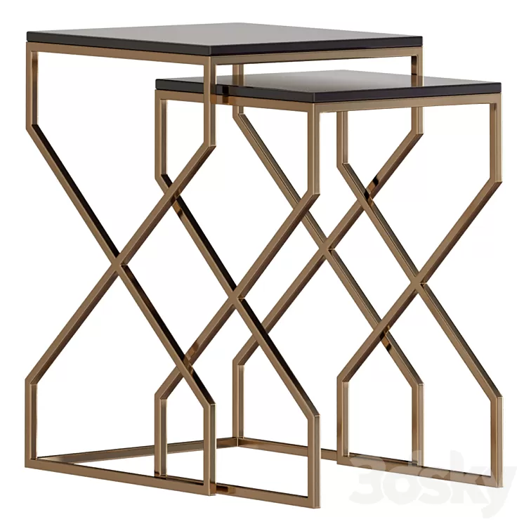 Reagan Nesting End Tables 3D Model Reagan Nesting End Tables 3D Model