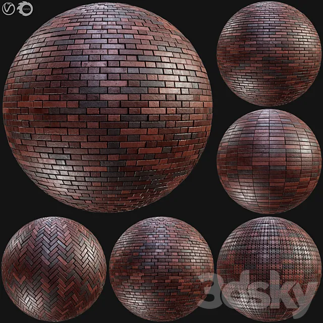 Realistic Brick PBR Material Vol10 3D Model Realistic Brick PBR Material Vol10 3D Model
