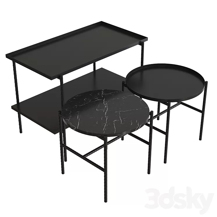Rebar side table 3D Model Rebar side table 3D Model