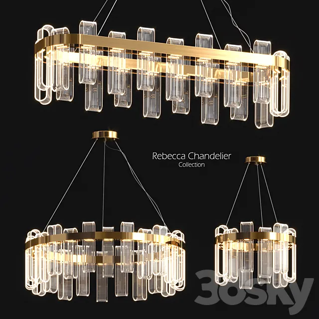Rebecca Chandelier Collection 3D Model