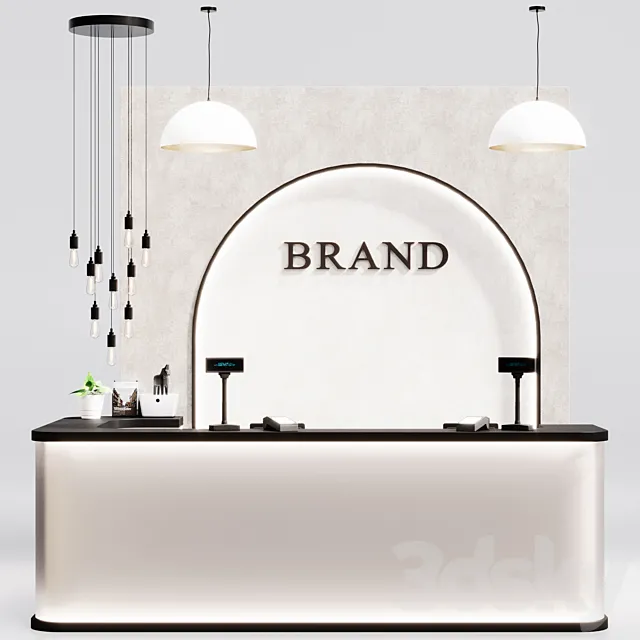 Reception clothing store cash desk service counter Free Download