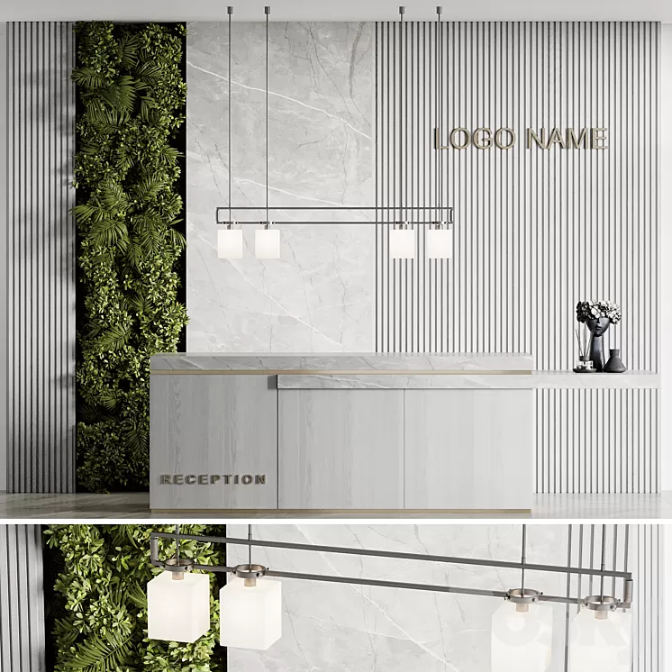 Reception design 06 3D Model Free Download