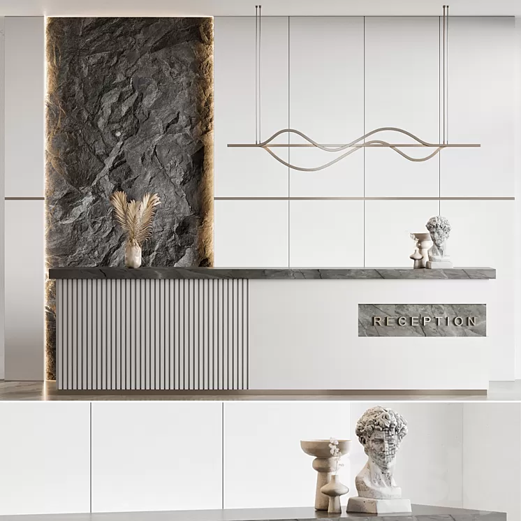 Reception design 08 3D Model Free Download