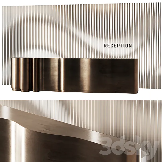 Reception desk 004 3D Model Reception desk 004 3D Model