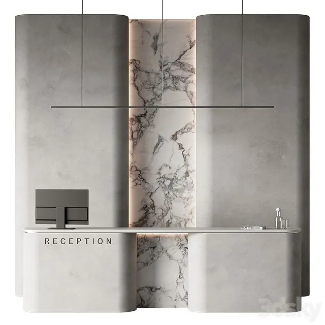 Reception Desk 07 3D Model