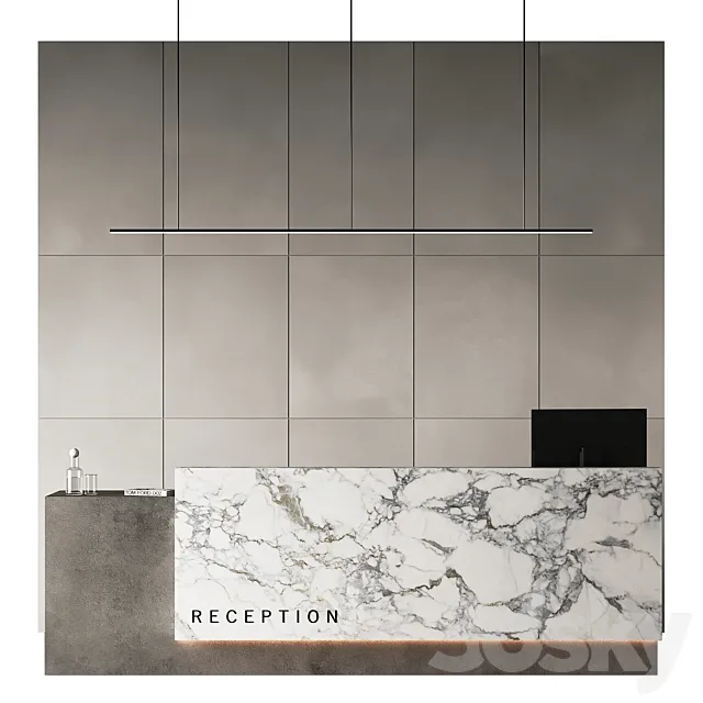 Reception Desk 09 3D Model