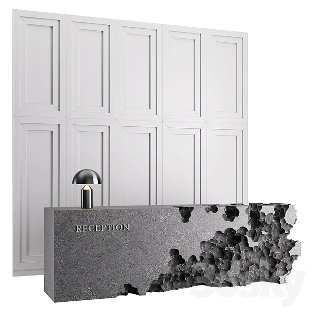 Reception desk 1 3D Model