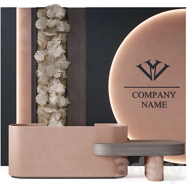 Reception Desk 17 3D Model Reception Desk 17 3D Model