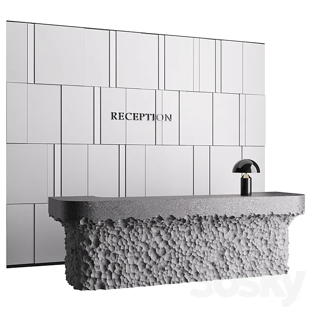 Reception desk 3 3D Model