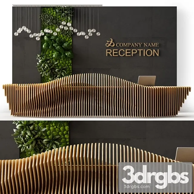 Reception Desk 3 3D Model Download