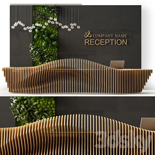 Reception desk 3 3D Model