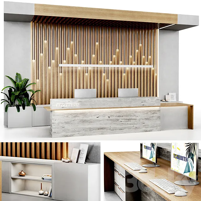 Reception Desk 3D Model